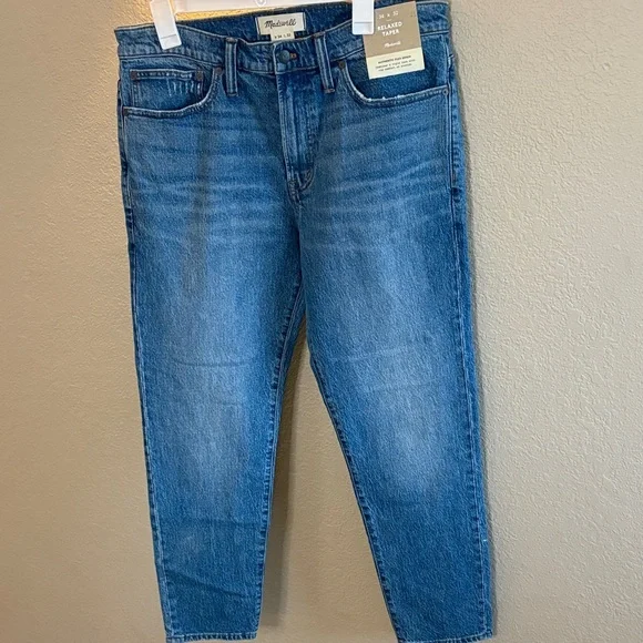 Madewell Relaxed Taper Authentic Flex Denim Jeans/ Size 34 X 32/ NWT - Picture 3 of 10